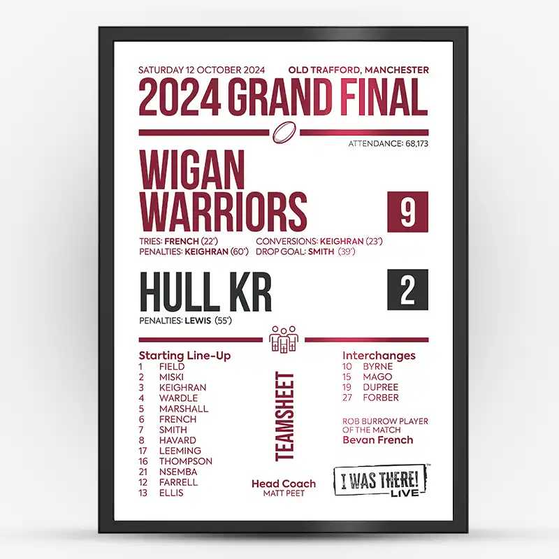 Wigan Warriors Grand Final 2024