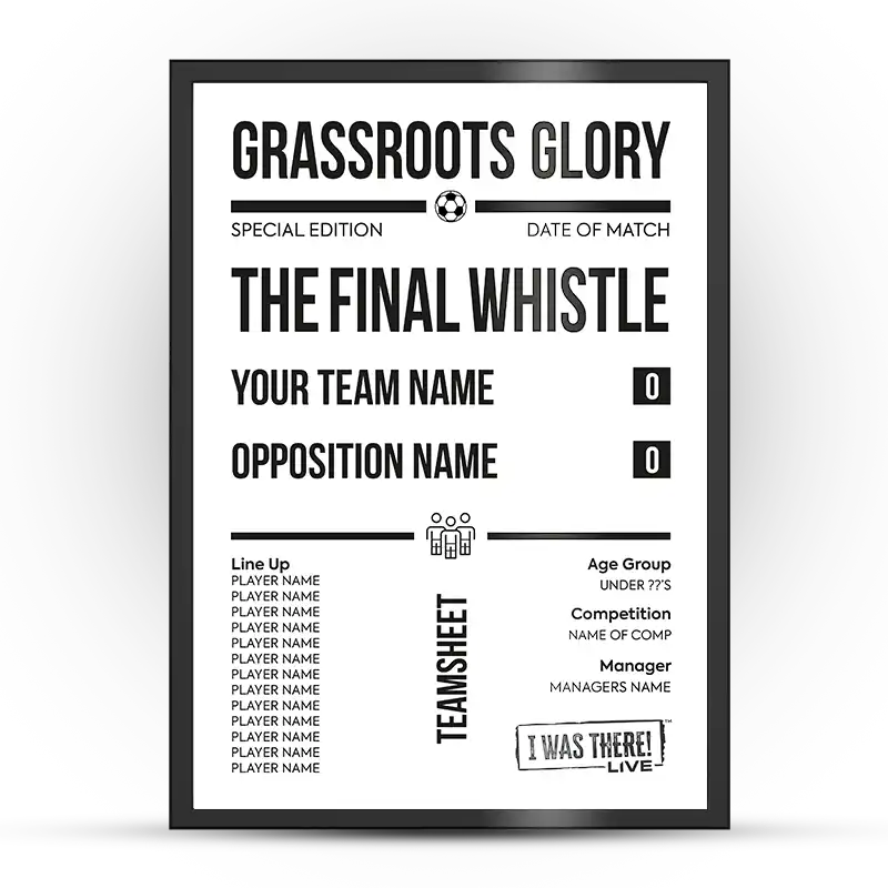 Grassroots Glory Football Full-Time Result