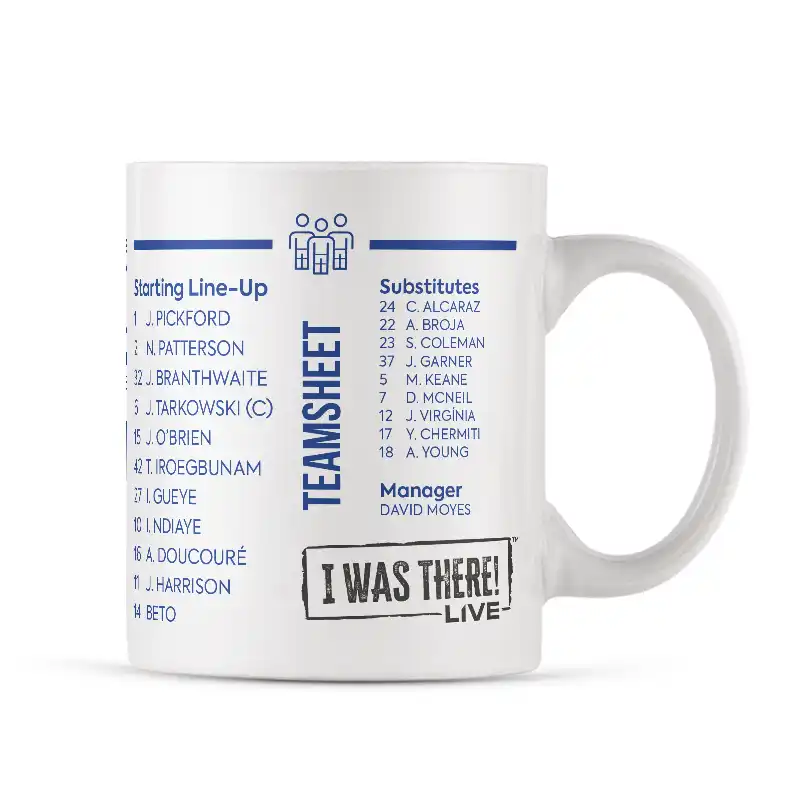 Everton V Leicester 1 February 2025 Mug - Image 2