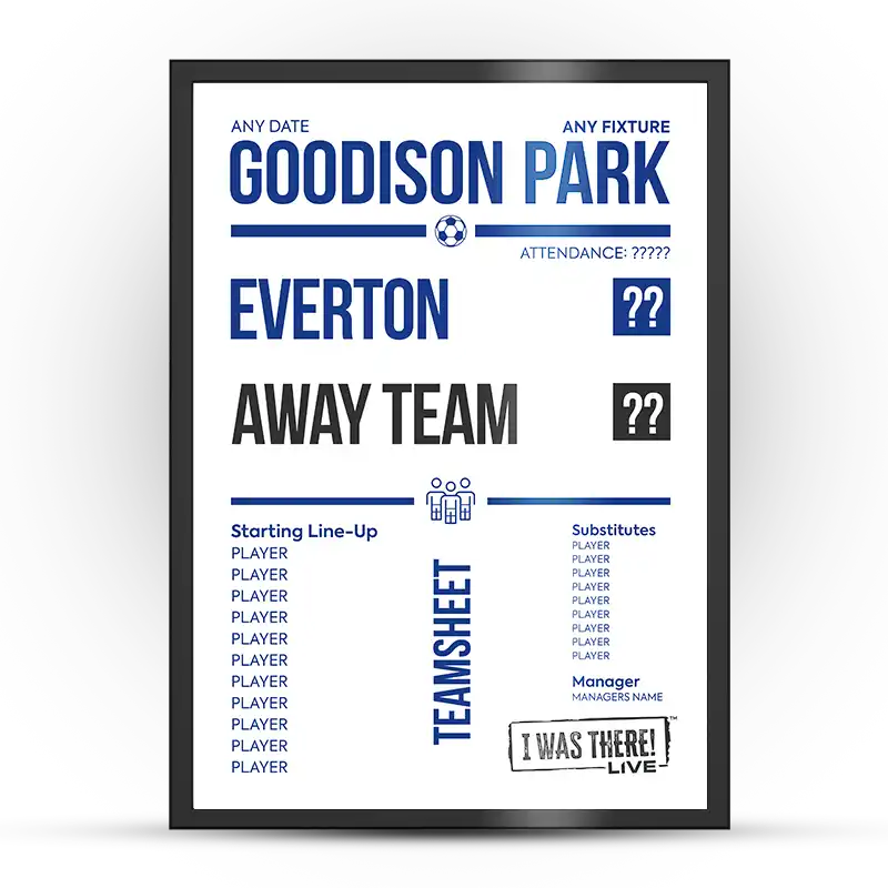 Everton at Goodison Park Any Match