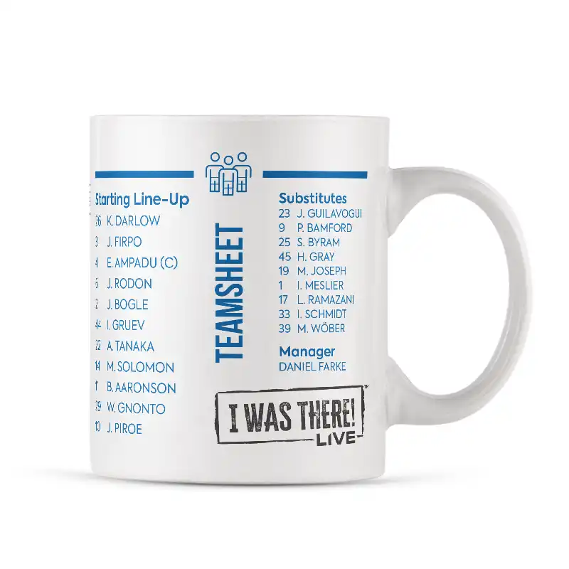 Leeds United 6 v Stoke City 0 Elland Road Mug - Image 2