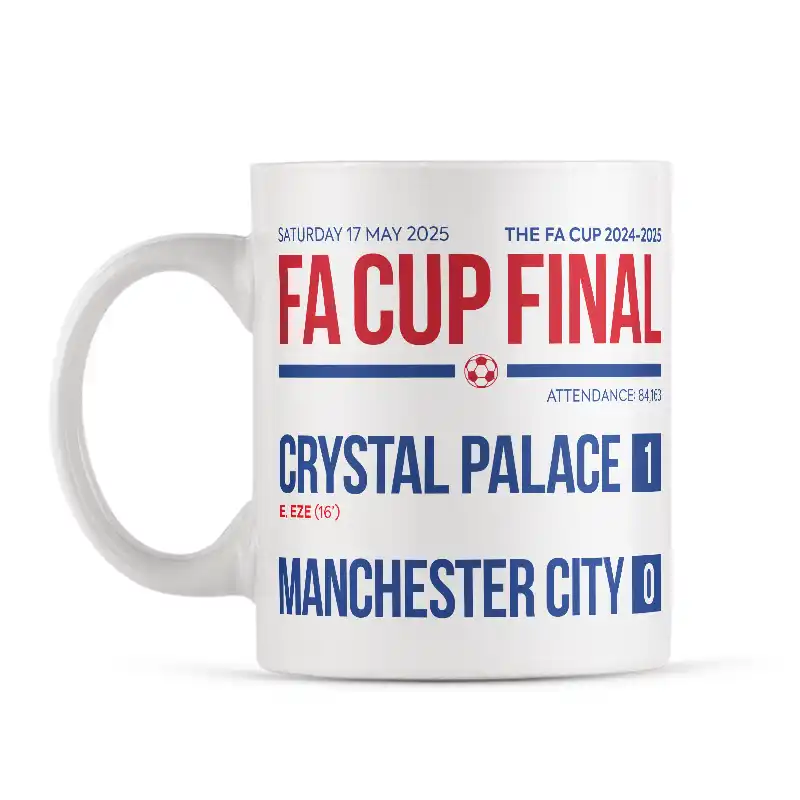 FA Cup Final 2025 Winners Crystal Palace Mug