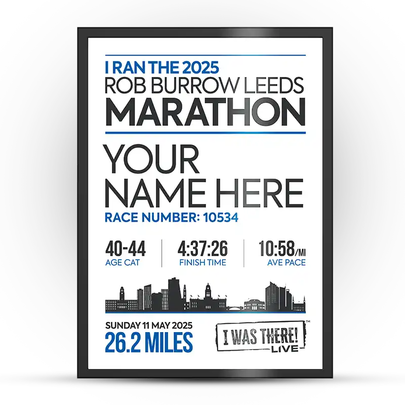 Leeds Marathon Personalised Poster - Image 4
