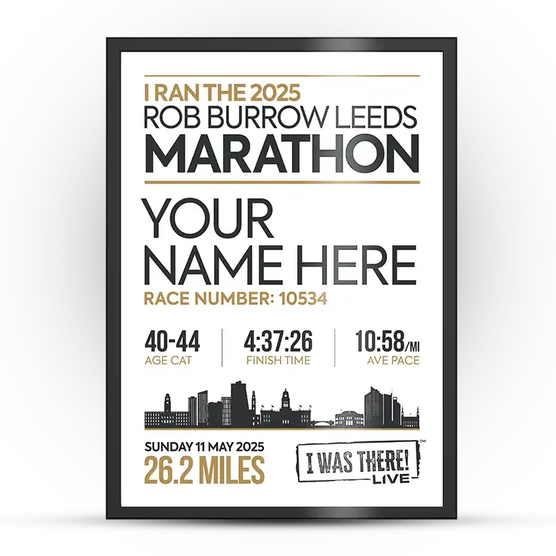 Leeds Marathon Personalised Poster - Image 3