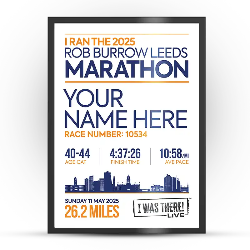 Leeds Marathon Personalised Poster - Image 2