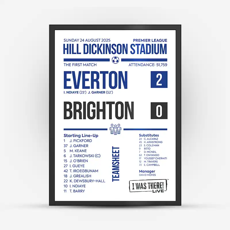 Everton vs Brighton Hill Dickinson Stadium 24 August 2025