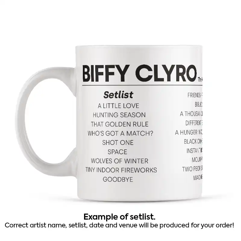 Biffy Clyro Setlist Poster Any Date - Image 2