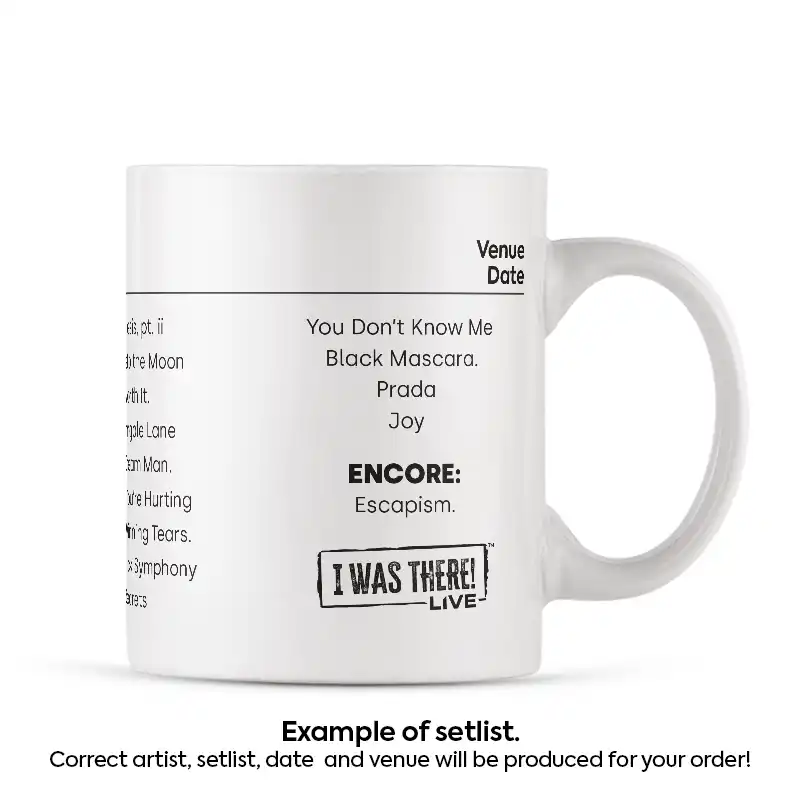 RAYE Setlist Mug - Any Date - Image 3