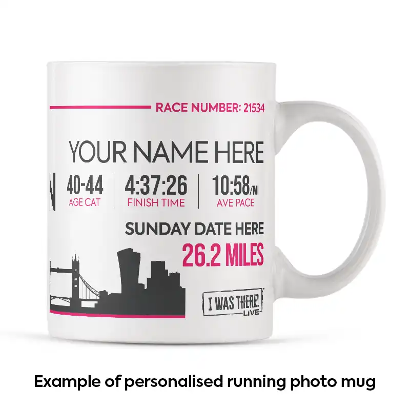 I Ran The London Marathon Mug Personalised