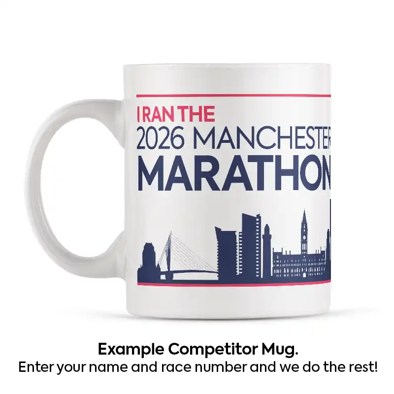 I Ran The Manchester Marathon Mug Personalised - Image 3