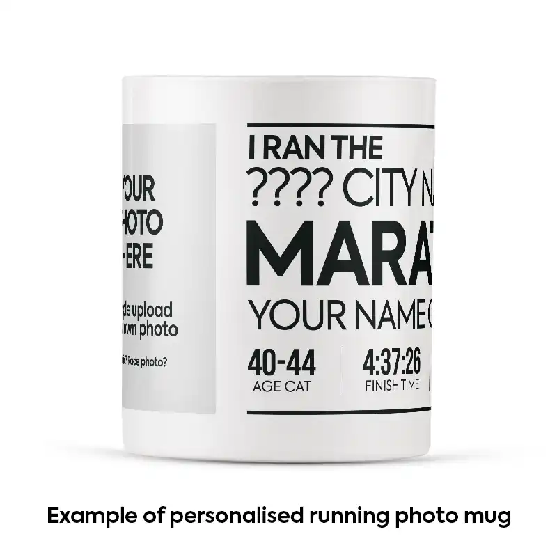 A personalised Marathon Mug with own photo - Image 18