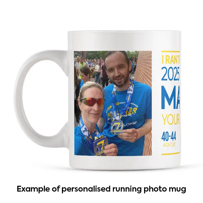 A personalised Marathon Mug with own photo - Image 2