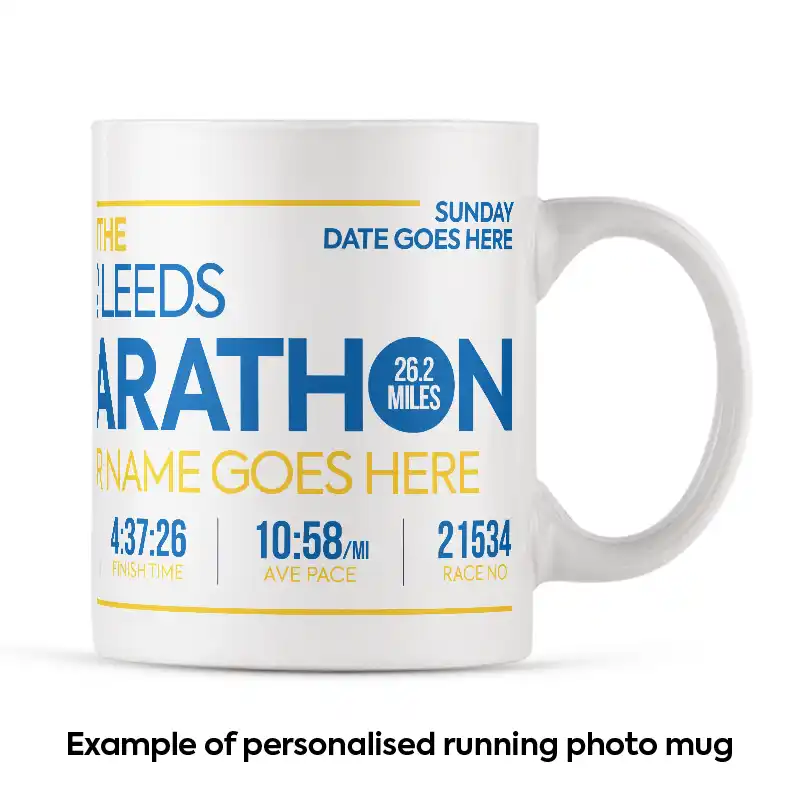 A personalised Marathon Mug with own photo - Image 5