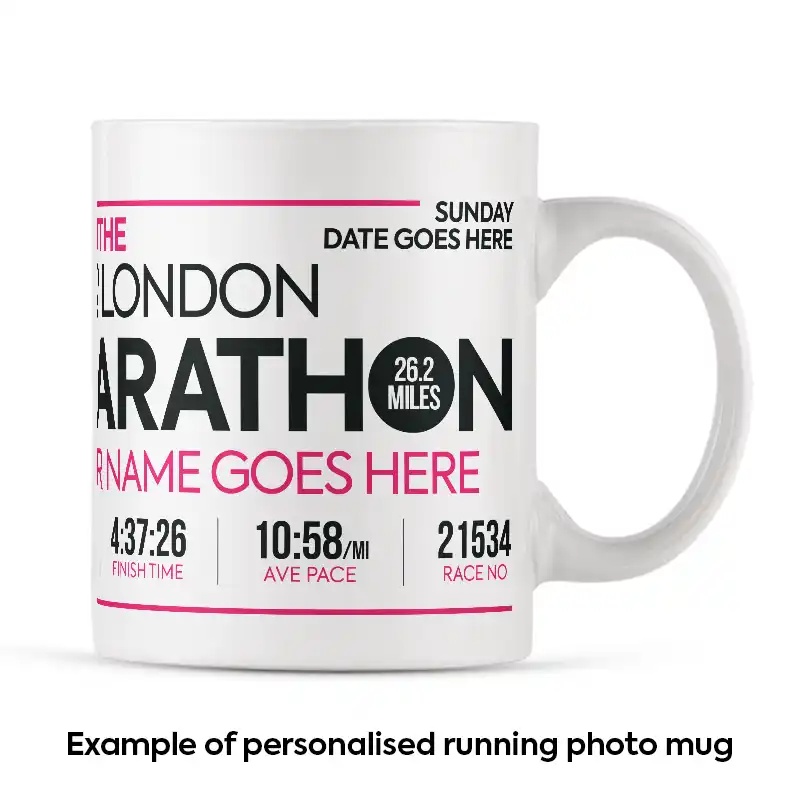A personalised Marathon Mug with own photo - Image 6