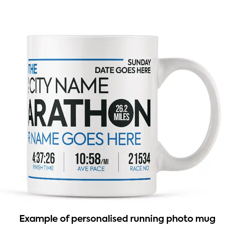 A personalised Marathon Mug with own photo - Image 8