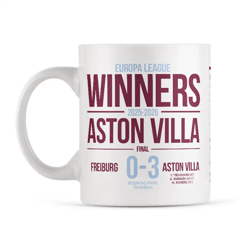Aston Villa Europa League Final Winners Mug