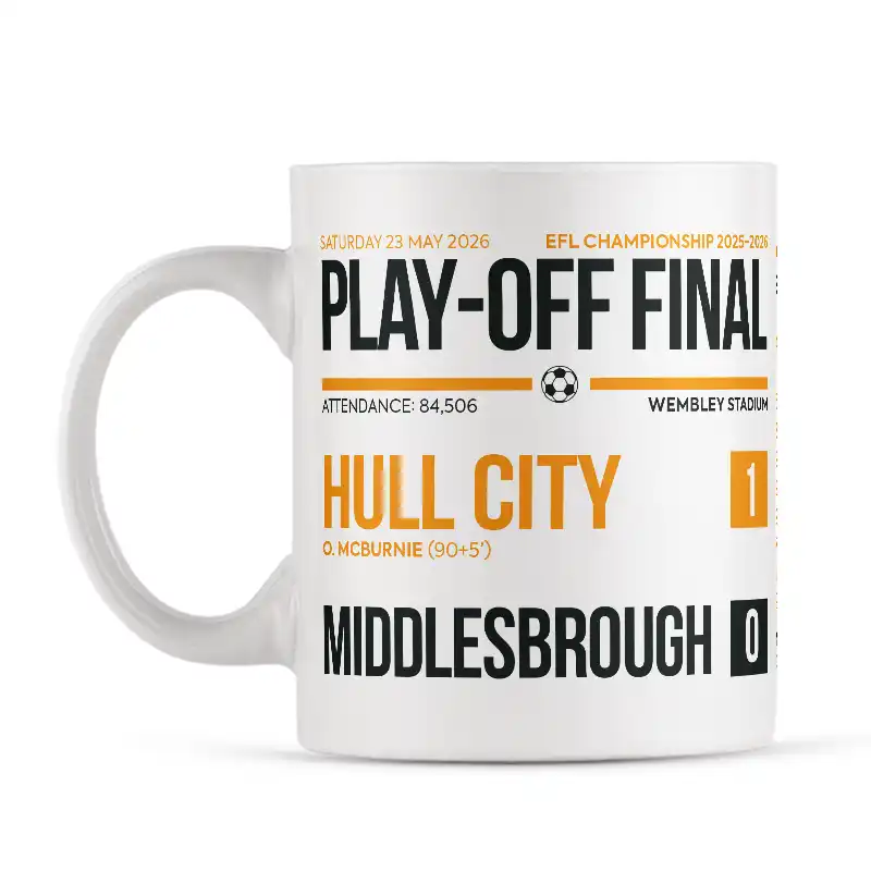 Hull City Championship Play-Off Final Scoreline Mug