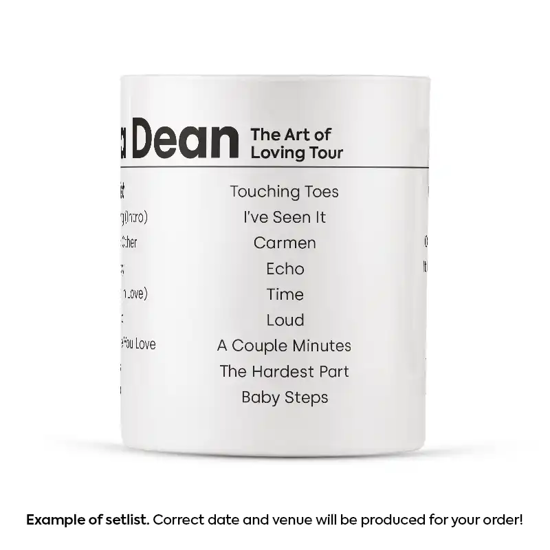 Olivia Dean Setlist Mug - Any Date - Image 2