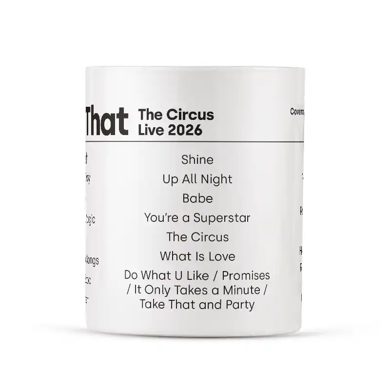 Take That The Circus Tour 2026 Setlist Poster - Any Date - Image 3