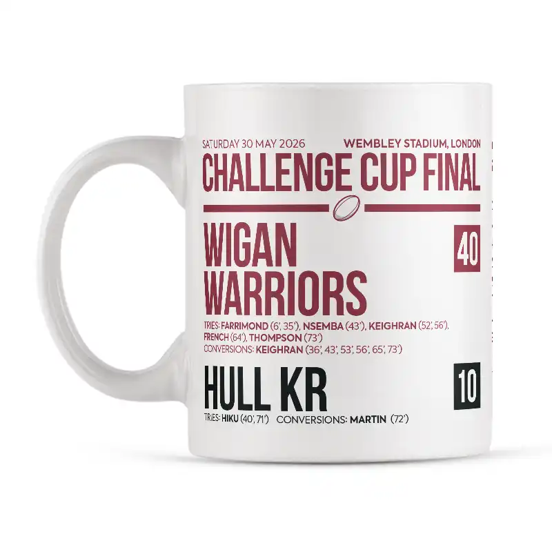 Challenge Cup 2026 Mug Winners Wigan Warriors