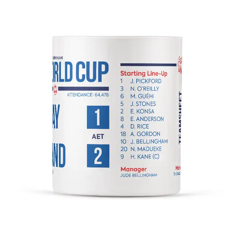 England Vs Norway 11th July 2026 World Cup Scoreline Poster - Image 3