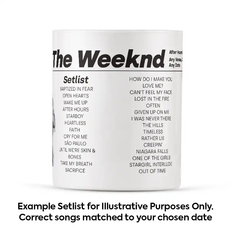 The Weeknd Illustration Setlist Poster 18 August 2026 - Image 3
