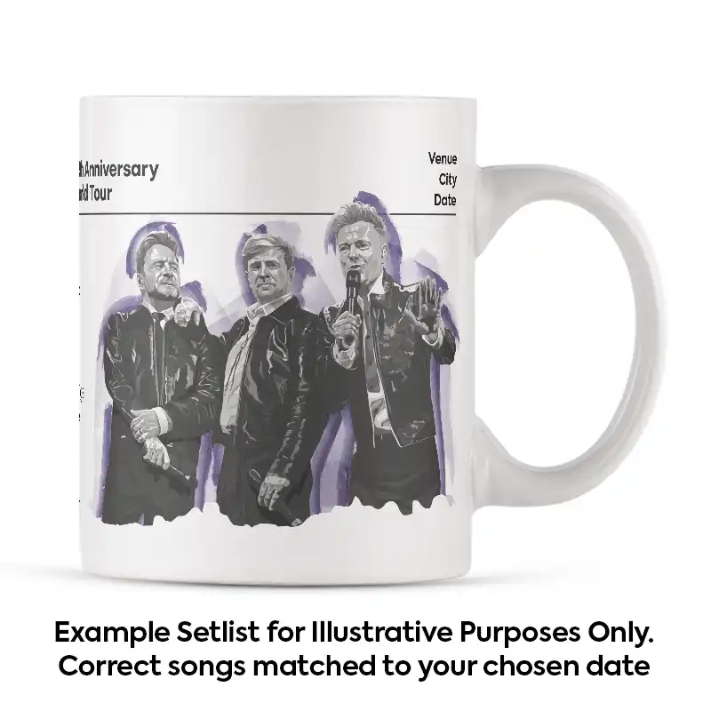 Westlife Setlist Mug with Illustration - Any Date
