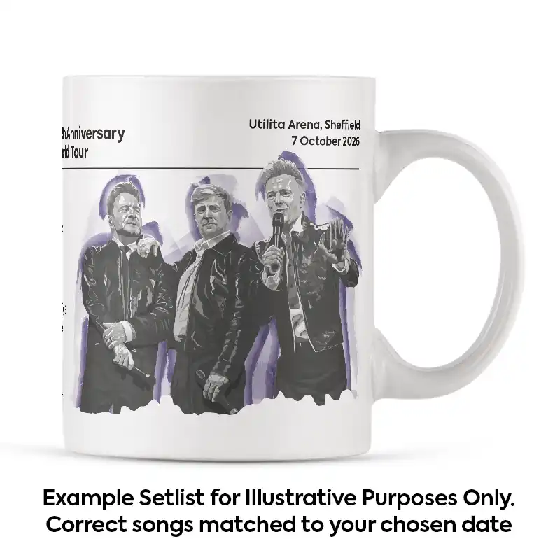 Westlife Illustration Setlist 7th October 2026 Mug