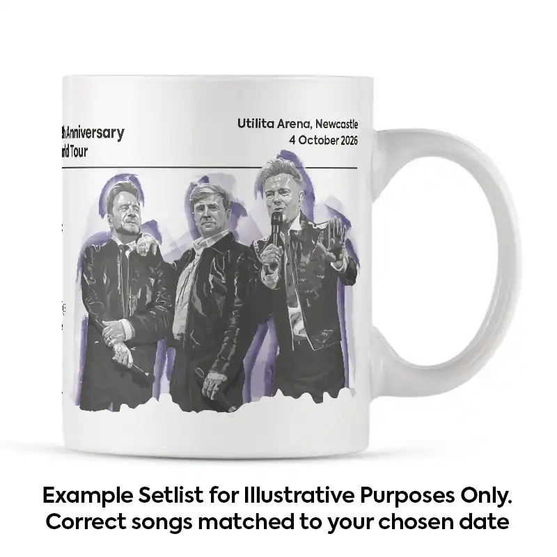 Westlife Illustration Setlist 4th October 2026 Mug